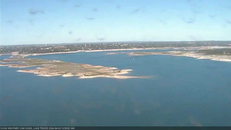 Lake Travis webcam, April 3, 2024 11:00 AM CT