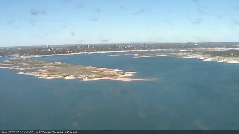 Lake Travis webcam, April 3, 2024 11:45 AM CT