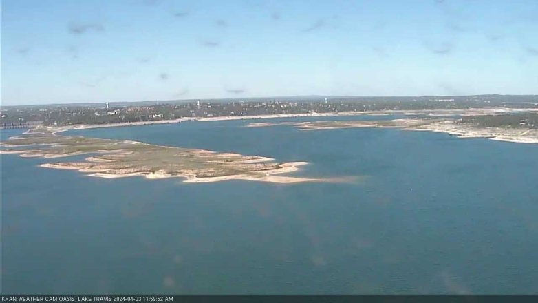 Lake Travis webcam, April 3, 2024 12:00 PM CT