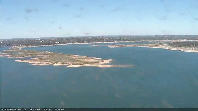 Lake Travis webcam, April 3, 2024 12:25 PM CT