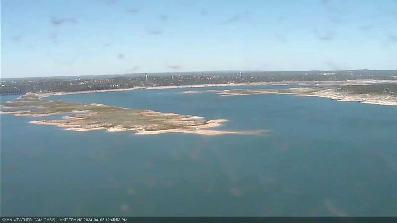 Lake Travis webcam, April 3, 2024 12:45 PM CT