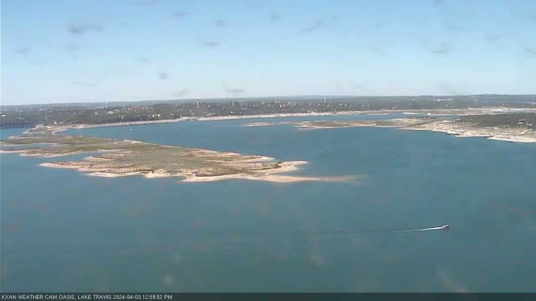 Lake Travis webcam, April 3, 2024 1:00 PM CT