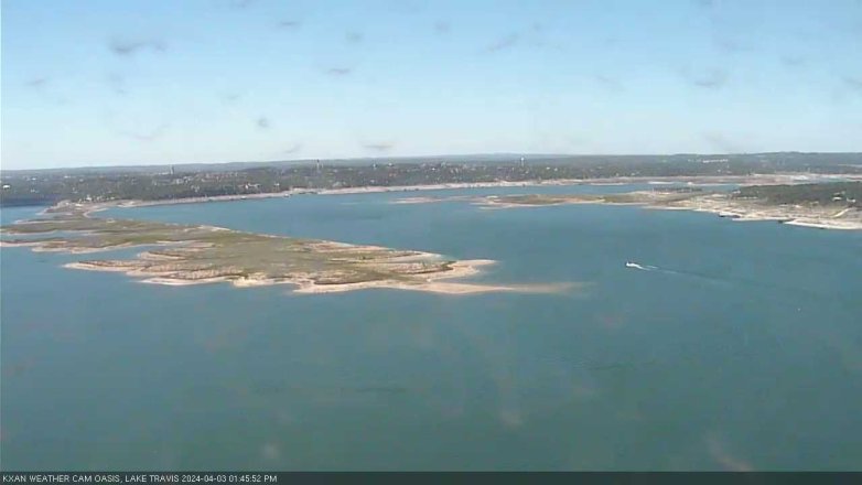 Lake Travis webcam, April 3, 2024 1:45 PM CT