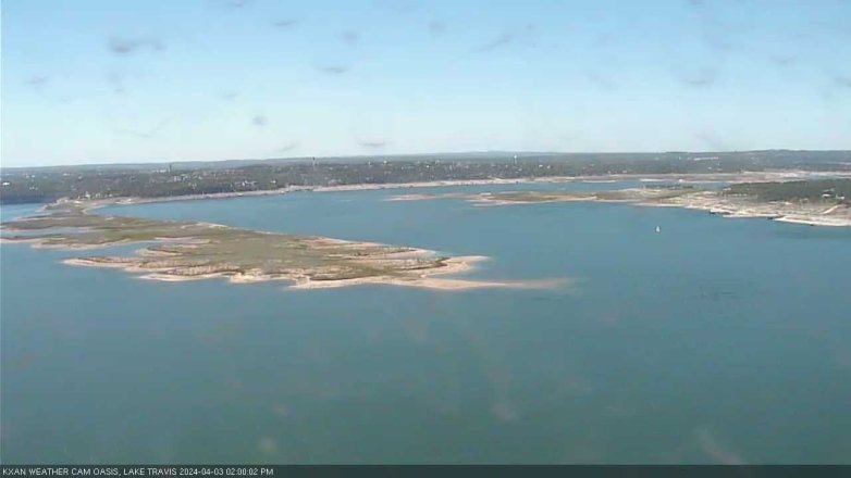 Lake Travis webcam, April 3, 2024 2:00 PM CT