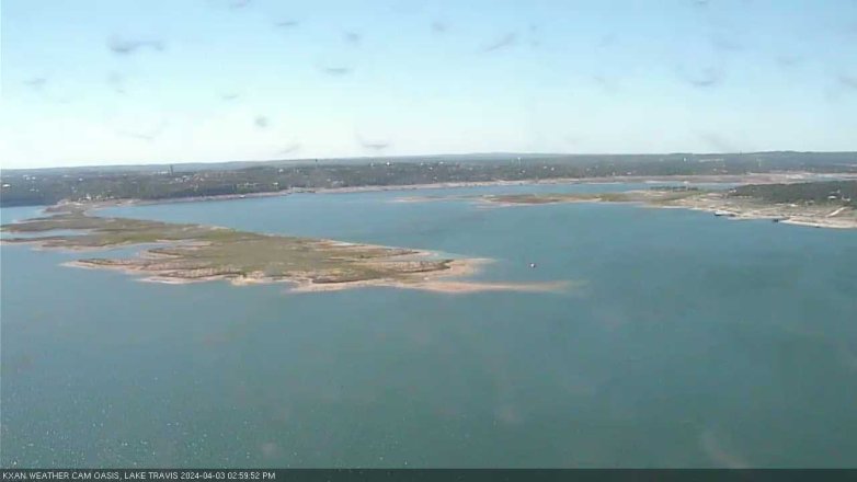 Lake Travis webcam, April 3, 2024 3:00 PM CT