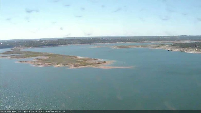 Lake Travis webcam, April 3, 2024 3:25 PM CT