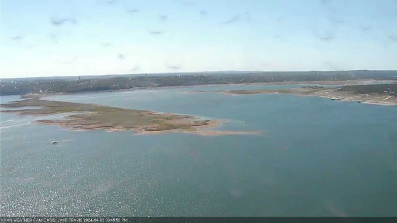 Lake Travis webcam, April 3, 2024 3:45 PM CT