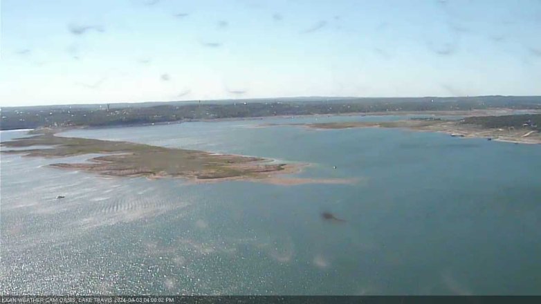 Lake Travis webcam, April 3, 2024 4:00 PM CT