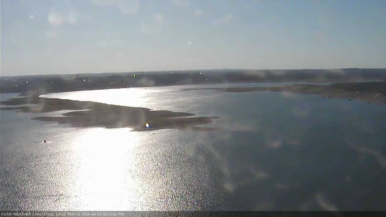 Lake Travis webcam, April 3, 2024 5:25 PM CT