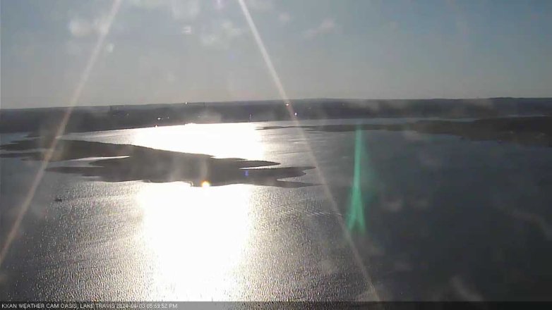 Lake Travis webcam, April 3, 2024 6:00 PM CT
