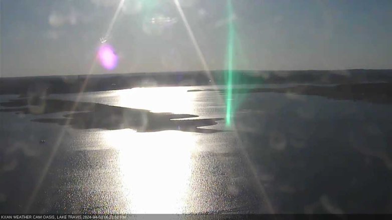 Lake Travis webcam, April 3, 2024 6:25 PM CT