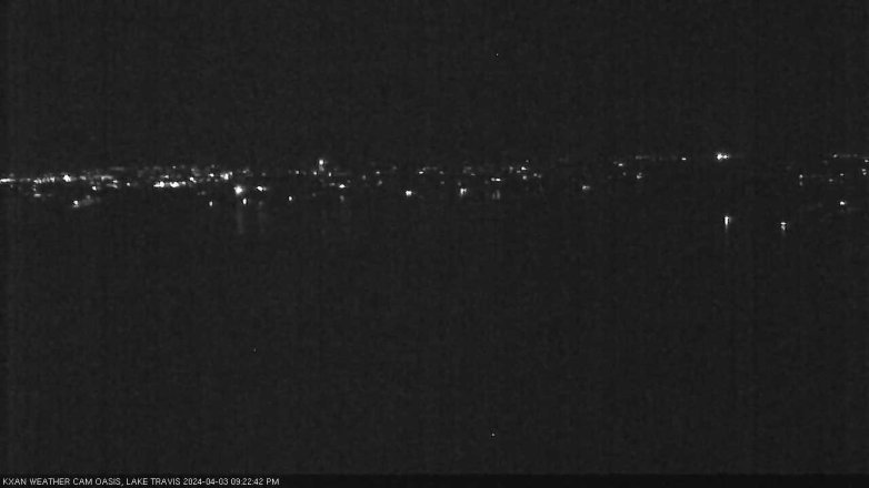 Lake Travis webcam, April 3, 2024 9:25 PM CT