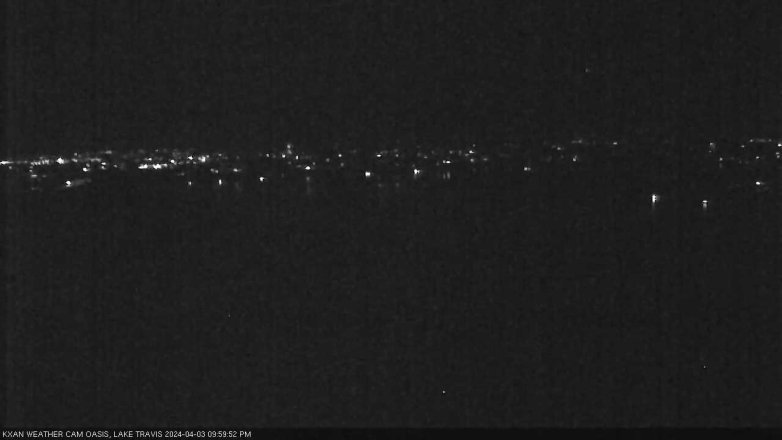 Lake Travis webcam, April 3, 2024 10:00 PM CT