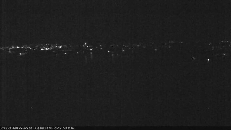 Lake Travis webcam, April 3, 2024 10:45 PM CT