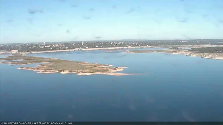Lake Travis webcam, April 4, 2024 9:25 AM CT