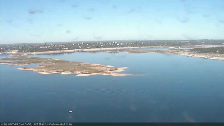 Lake Travis webcam, April 4, 2024 9:45 AM CT