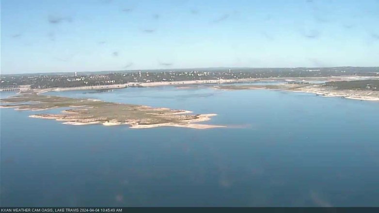 Lake Travis webcam, April 4, 2024 10:45 AM CT