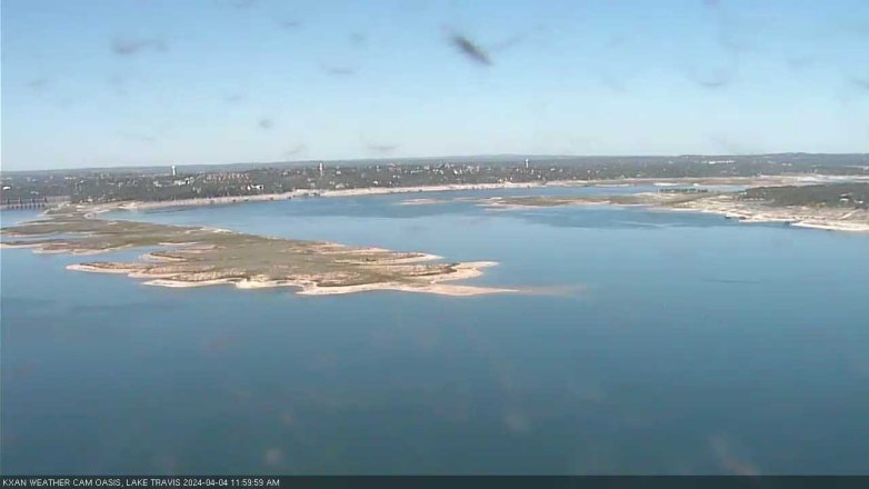 Lake Travis webcam, April 4, 2024 12:00 PM CT