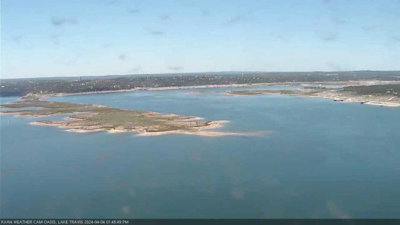 Lake Travis webcam, April 4, 2024 1:45 PM CT