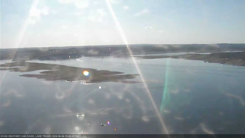 Lake Travis webcam, April 4, 2024 5:45 PM CT