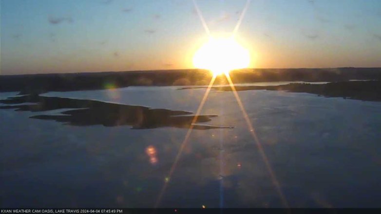 Lake Travis webcam, April 4, 2024 7:45 PM CT