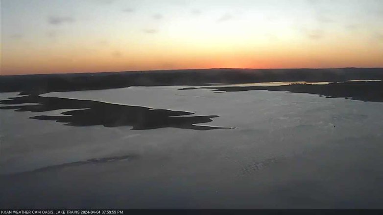 Lake Travis webcam, April 4, 2024 8:00 PM CT