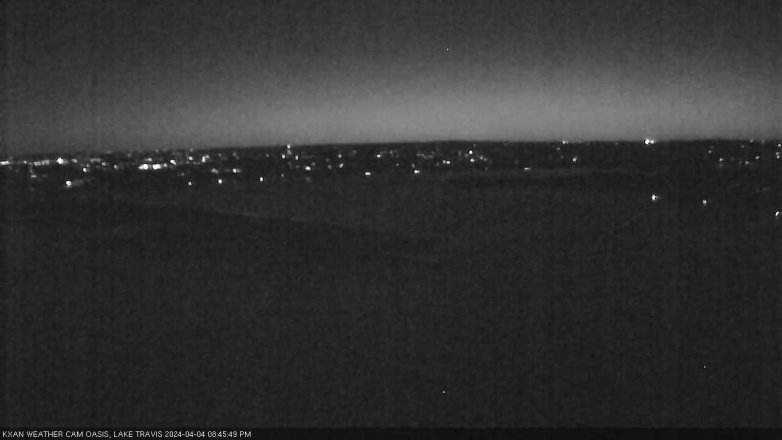 Lake Travis webcam, April 4, 2024 8:45 PM CT