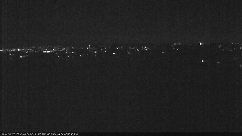 Lake Travis webcam, April 4, 2024 9:00 PM CT