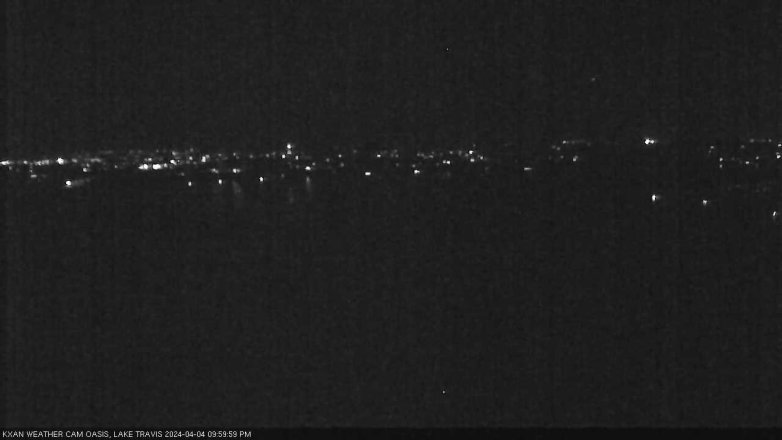 Lake Travis webcam, April 4, 2024 10:00 PM CT