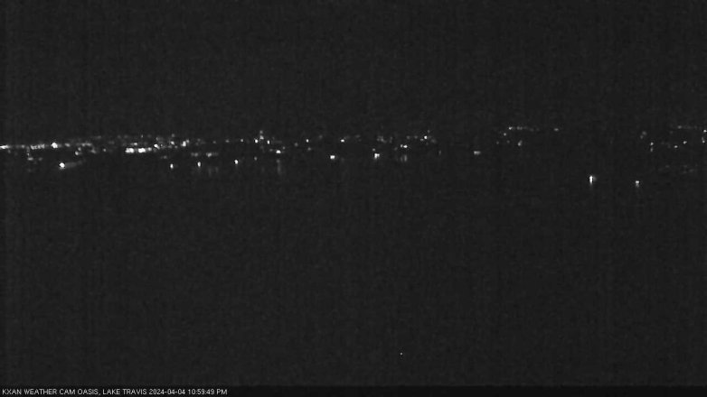 Lake Travis webcam, April 4, 2024 11:00 PM CT