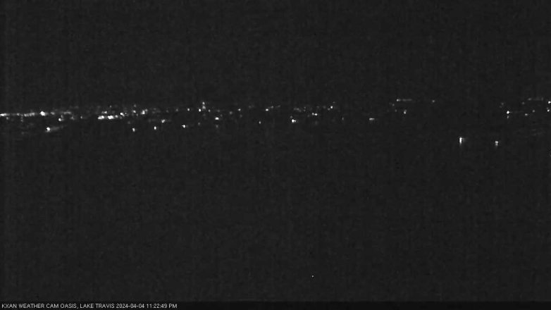 Lake Travis webcam, April 4, 2024 11:25 PM CT