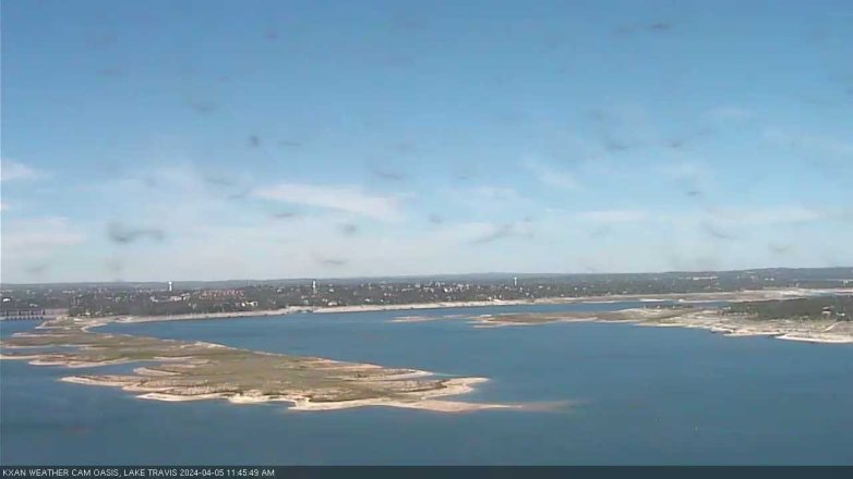 Lake Travis webcam, April 5, 2024 11:45 AM CT