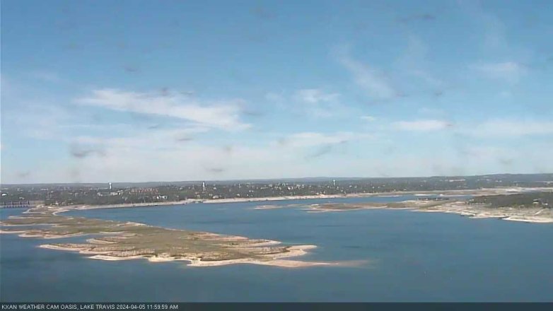 Lake Travis webcam, April 5, 2024 12:00 PM CT