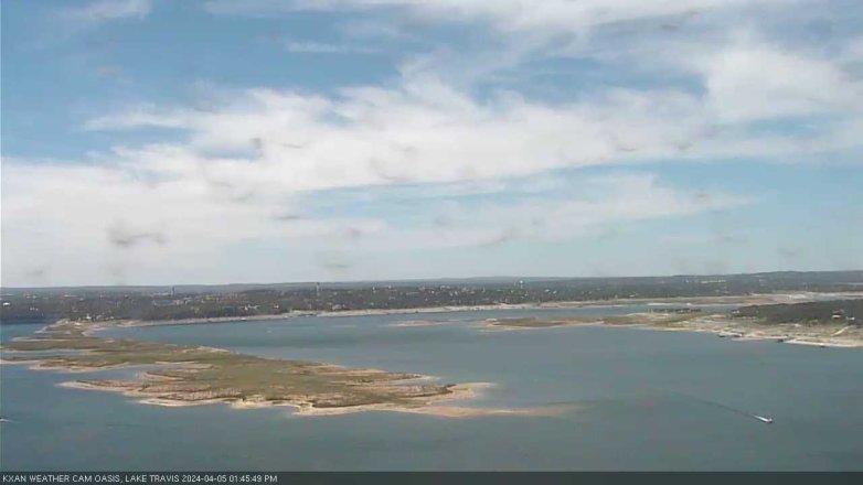Lake Travis webcam, April 5, 2024 1:45 PM CT