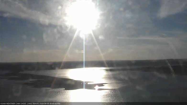 Lake Travis webcam, April 5, 2024 6:45 PM CT