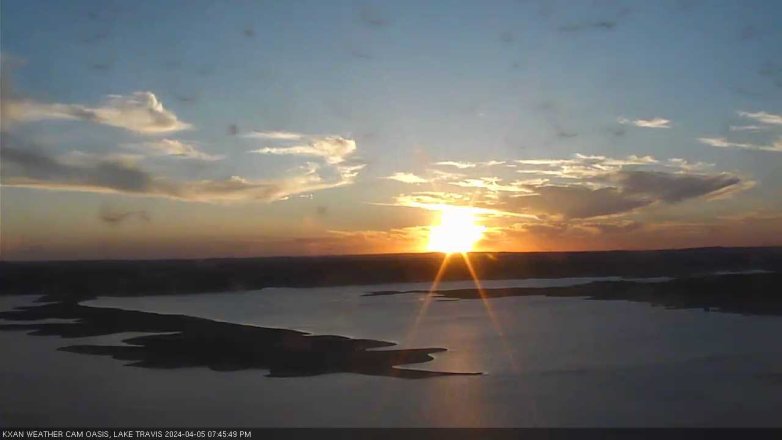 Lake Travis webcam, April 5, 2024 7:45 PM CT