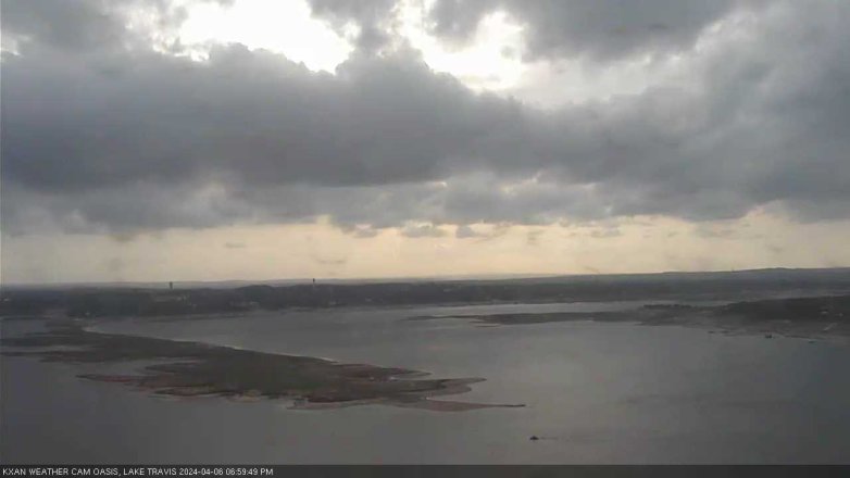 Lake Travis webcam, April 6, 2024 7:00 PM CT