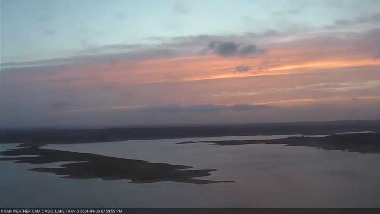 Lake Travis webcam, April 6, 2024 8:00 PM CT