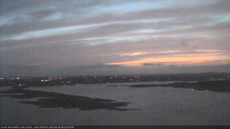 Lake Travis webcam, April 6, 2024 8:25 PM CT
