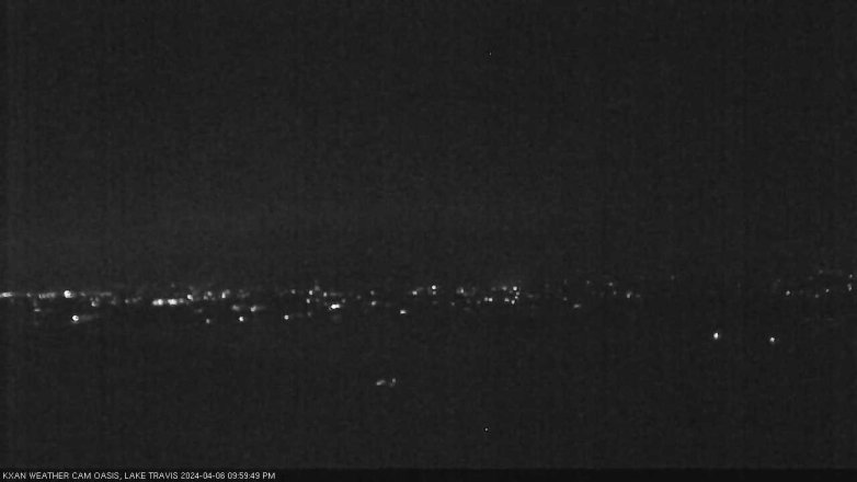 Lake Travis webcam, April 6, 2024 10:00 PM CT
