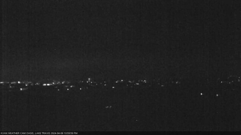Lake Travis webcam, April 6, 2024 11:00 PM CT