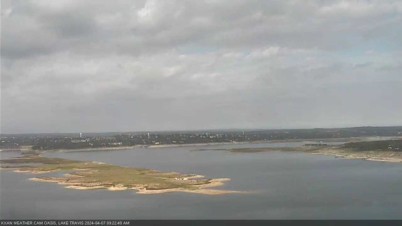 Lake Travis webcam, April 7, 2024 9:25 AM CT