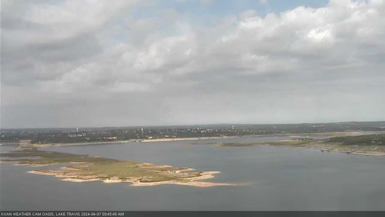 Lake Travis webcam, April 7, 2024 9:45 AM CT