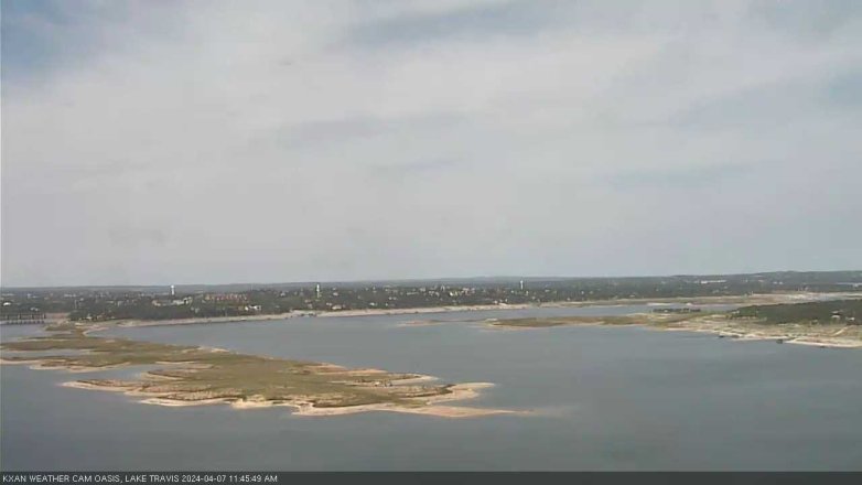 Lake Travis webcam, April 7, 2024 11:45 AM CT
