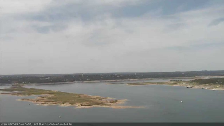 Lake Travis webcam, April 7, 2024 1:45 PM CT