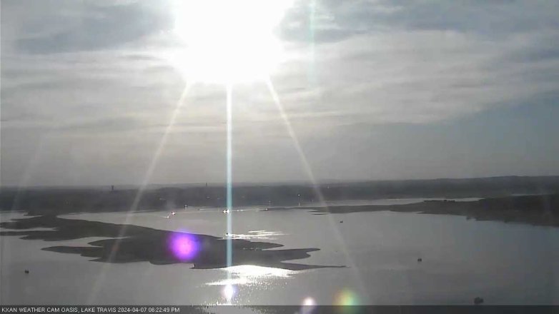 Lake Travis webcam, April 7, 2024 6:25 PM CT