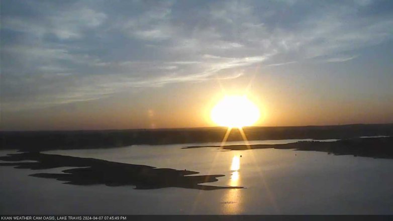 Lake Travis webcam, April 7, 2024 7:45 PM CT