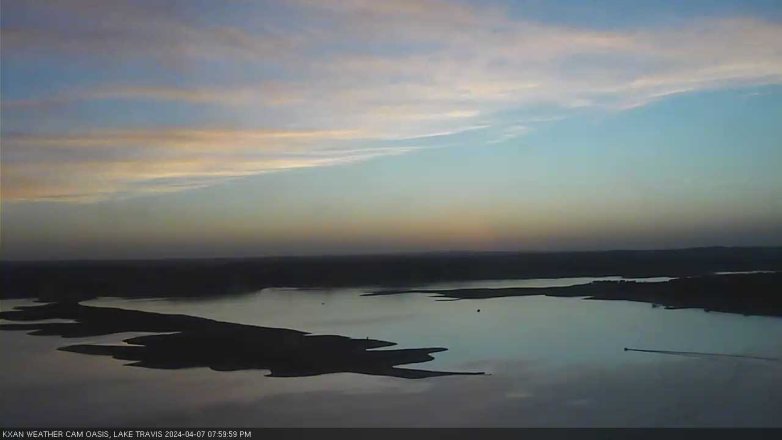 Lake Travis webcam, April 7, 2024 8:00 PM CT