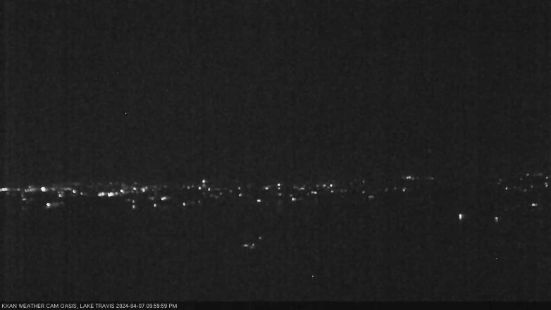 Lake Travis webcam, April 7, 2024 10:00 PM CT