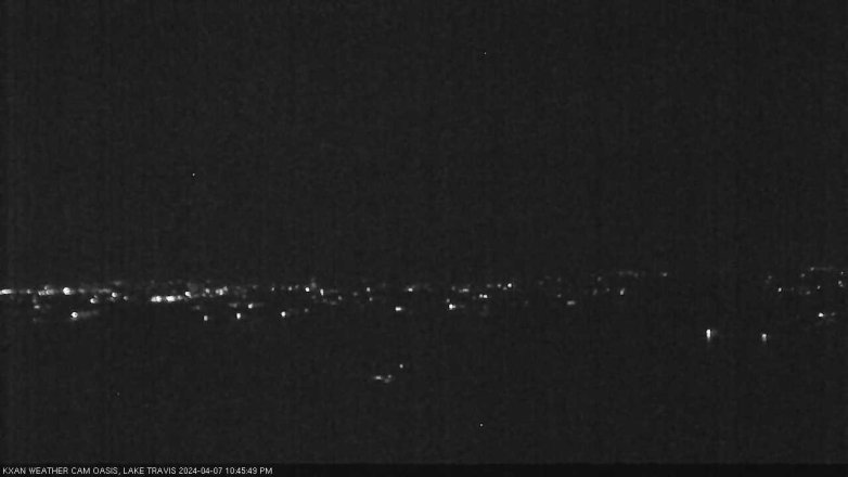 Lake Travis webcam, April 7, 2024 10:45 PM CT